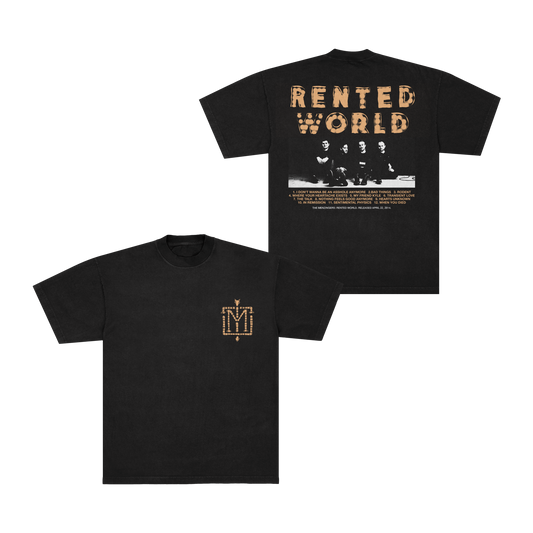 Rented World Tracklist Black T-Shirt