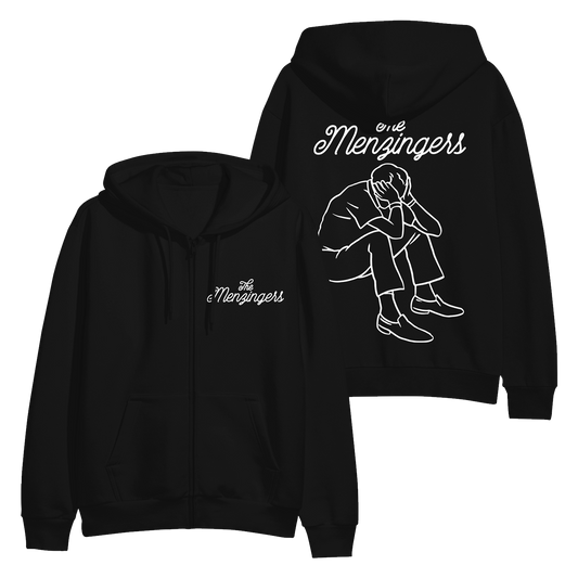 After the Party Black Zip-Up Hoodie